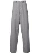Mackintosh 0003 Tailored Wide Leg Trousers - Grey