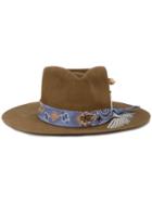 Nick Fouquet Bandito Feather Trim Hat - Brown
