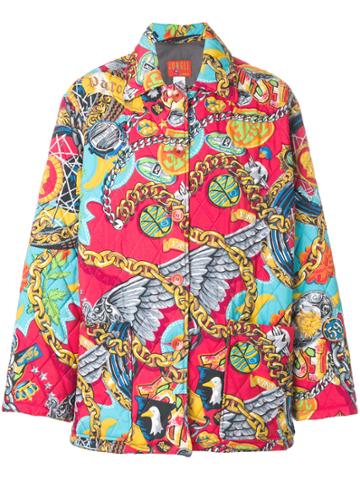 Kenzo Vintage Jungle Kenzo Padded Coat - Multicolour