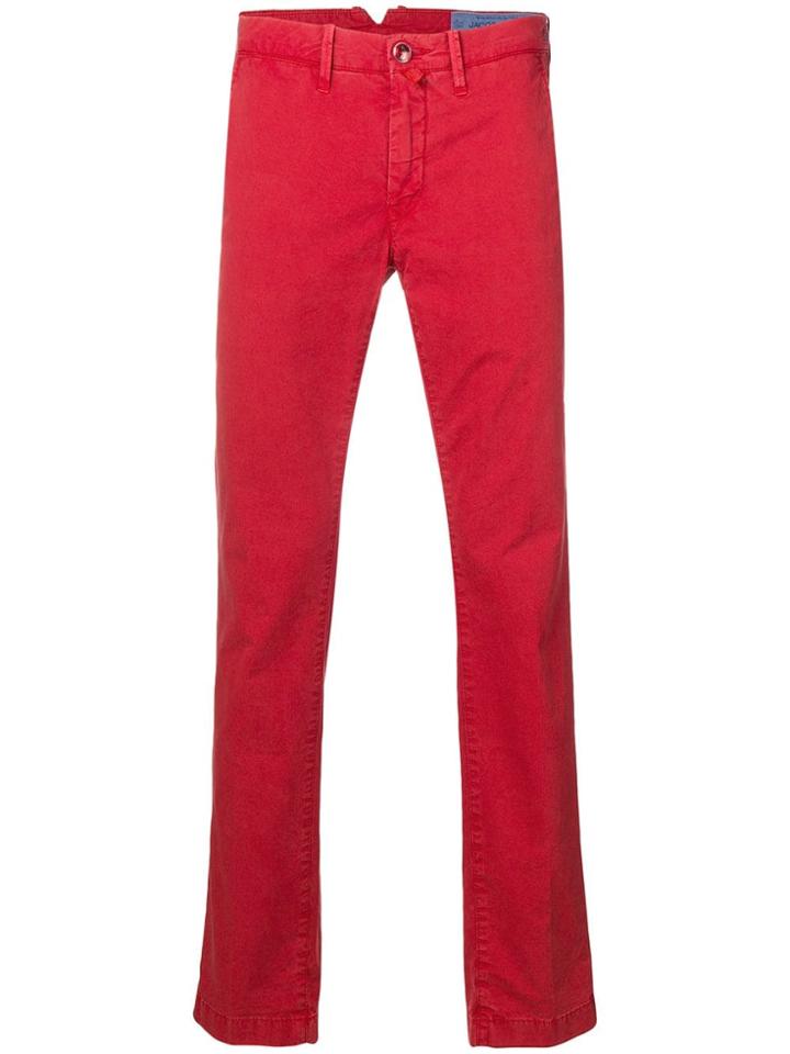 Jacob Cohen Slim Trousers - Red