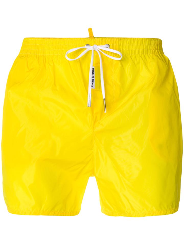 Dsquared2 Drawstring Swim Shorts - Yellow & Orange