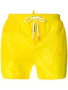 Dsquared2 Drawstring Swim Shorts - Yellow & Orange