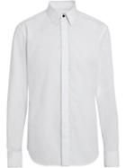 Burberry Classic Fit Link Cotton Jacquard Dress Shirt - White