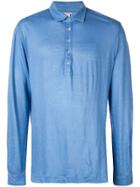 Massimo Alba Long-sleeve Polo Shirt - Blue
