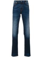 Stone Island Slim Fit Bleach Detail Jeans - Blue