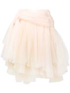 Comme Des Garçons Tulle Midi Skirt - Neutrals