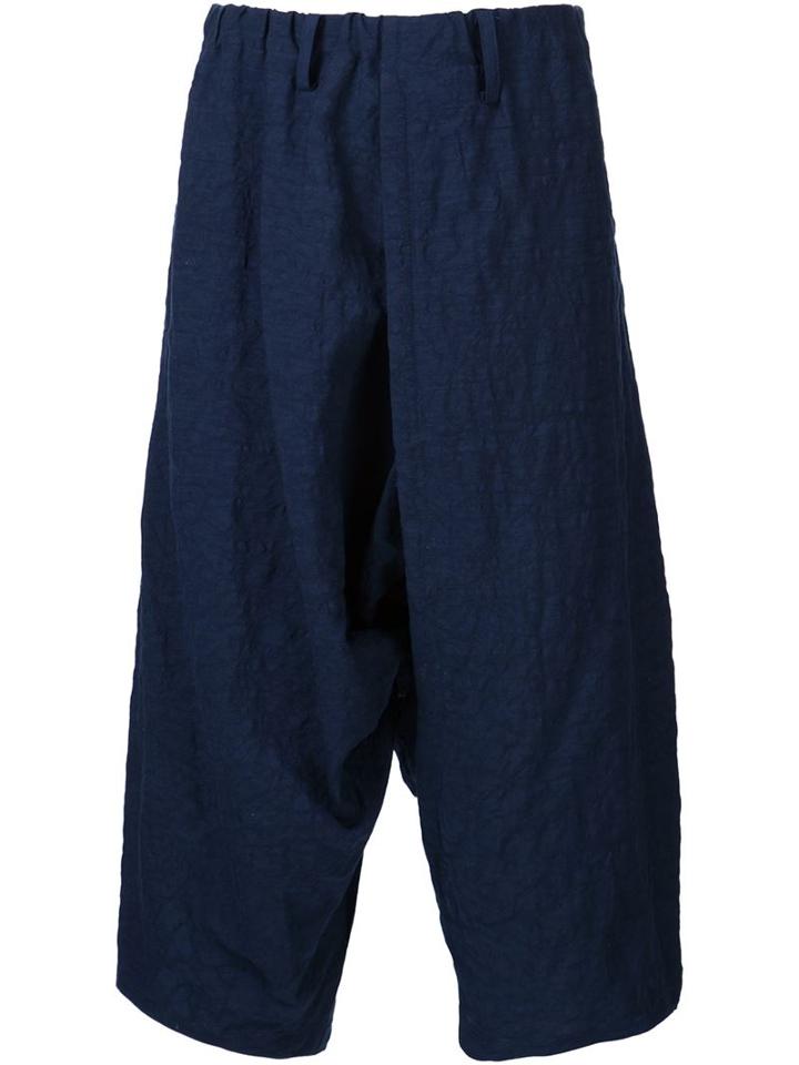 Issey Miyake Men Drop-crotch Shorts