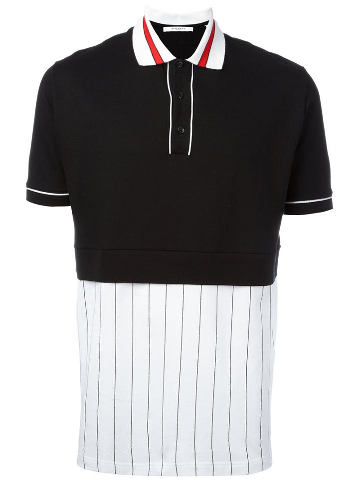 Givenchy - Panel Polo Shirt - Men - Cotton - Xl, Black, Cotton