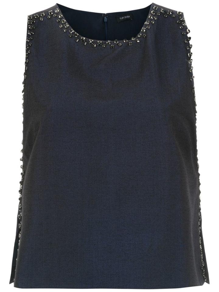 Tufi Duek Apliqué Top - Blue