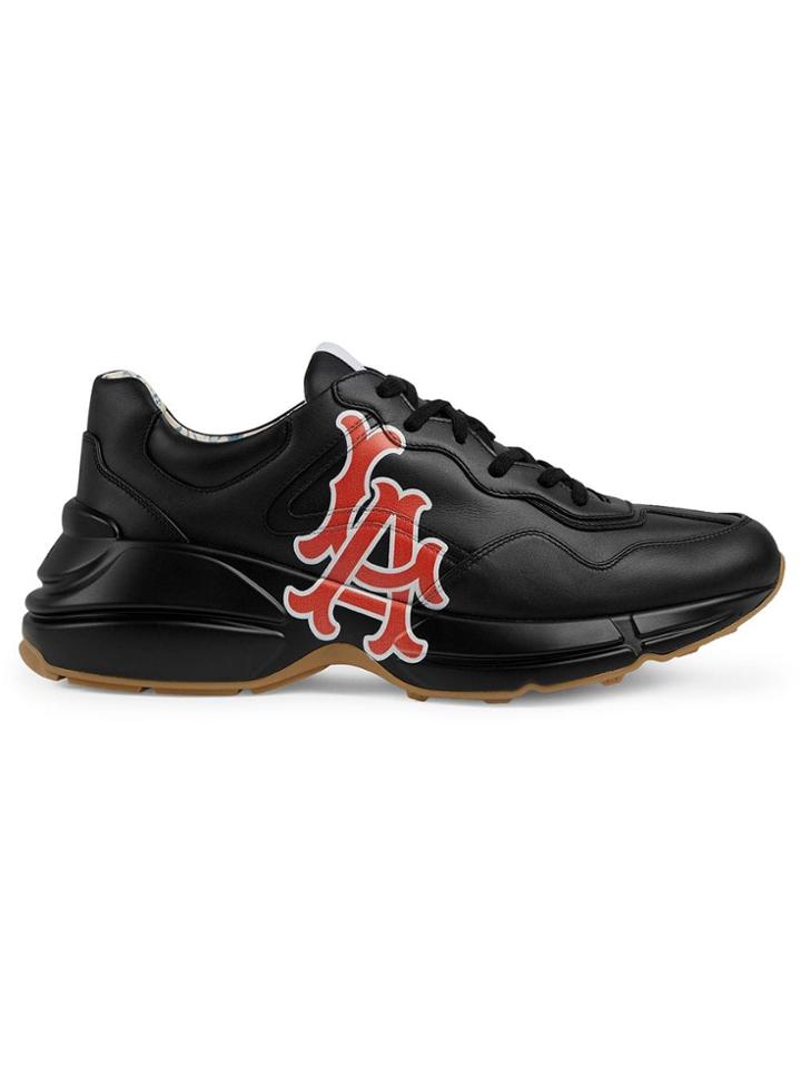 Gucci Men's Rhyton Sneaker With La Angels&trade; Print - Black