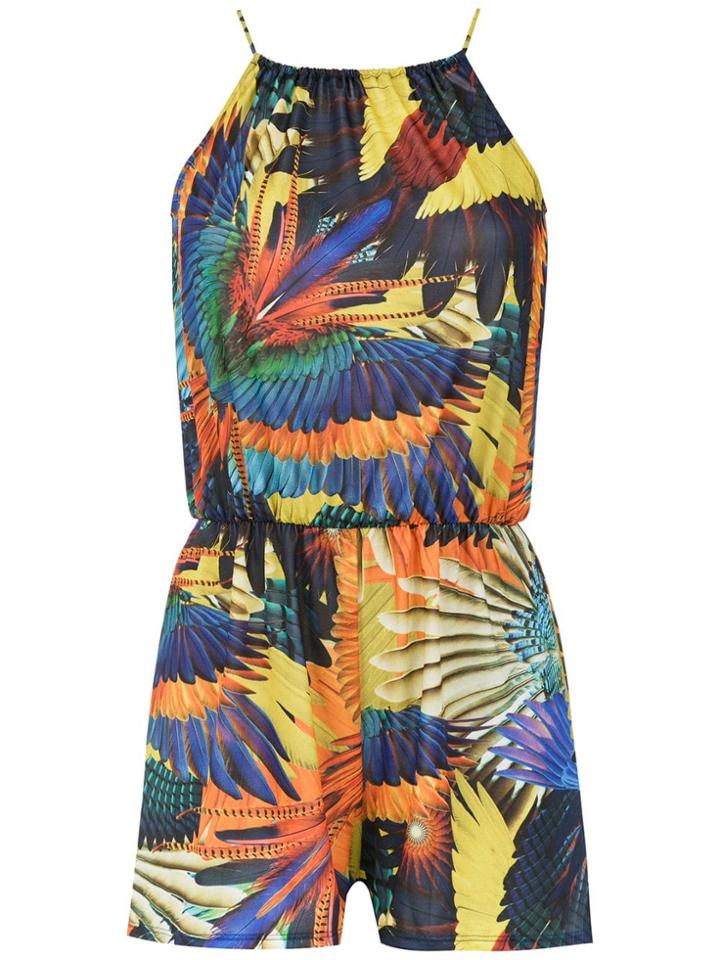 Lygia & Nanny Printed Gaia Playsuit - Multicolour