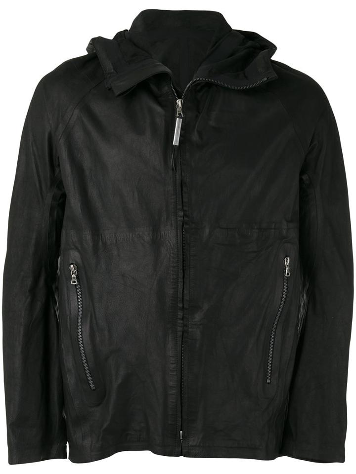 Isaac Sellam Experience Hooded Leather Jacket, Men's, Size: Xl, Black, Leather