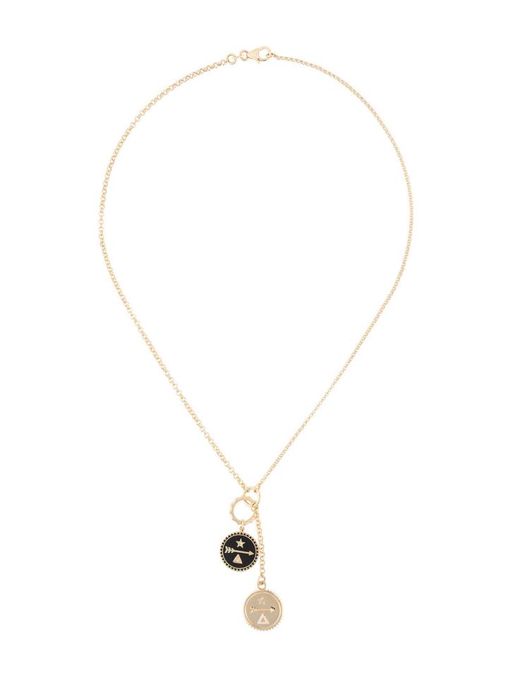 Foundrae Dream Baby Annex Pair Necklace, Women's, Metallic