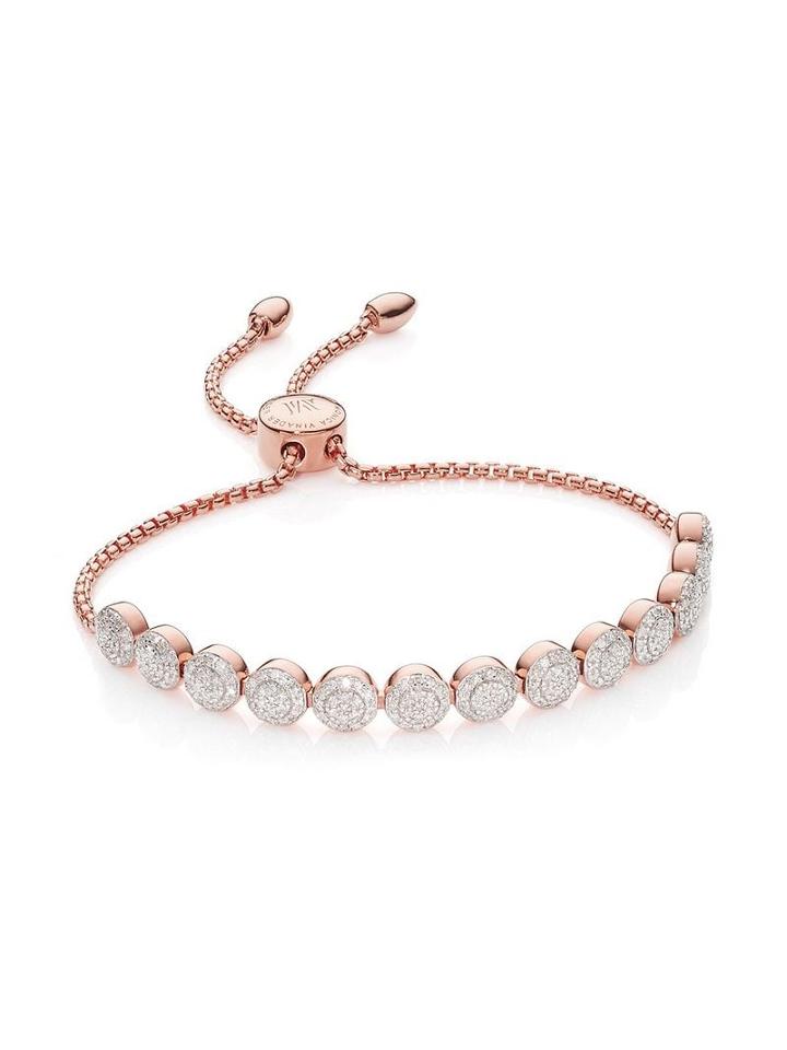 Monica Vinader Fiji Mini Button Chain Bracelet - Pink