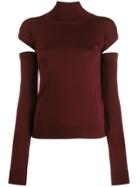 Romeo Gigli Pre-owned 1990s Cut-out Detail Jumper - Red