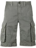 Incotex Cargo Shorts, Men's, Size: 32, Grey, Cotton/linen/flax