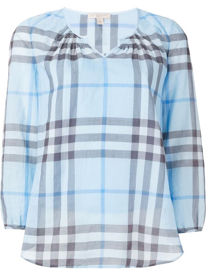 Burberry Brit Plaid Blouse