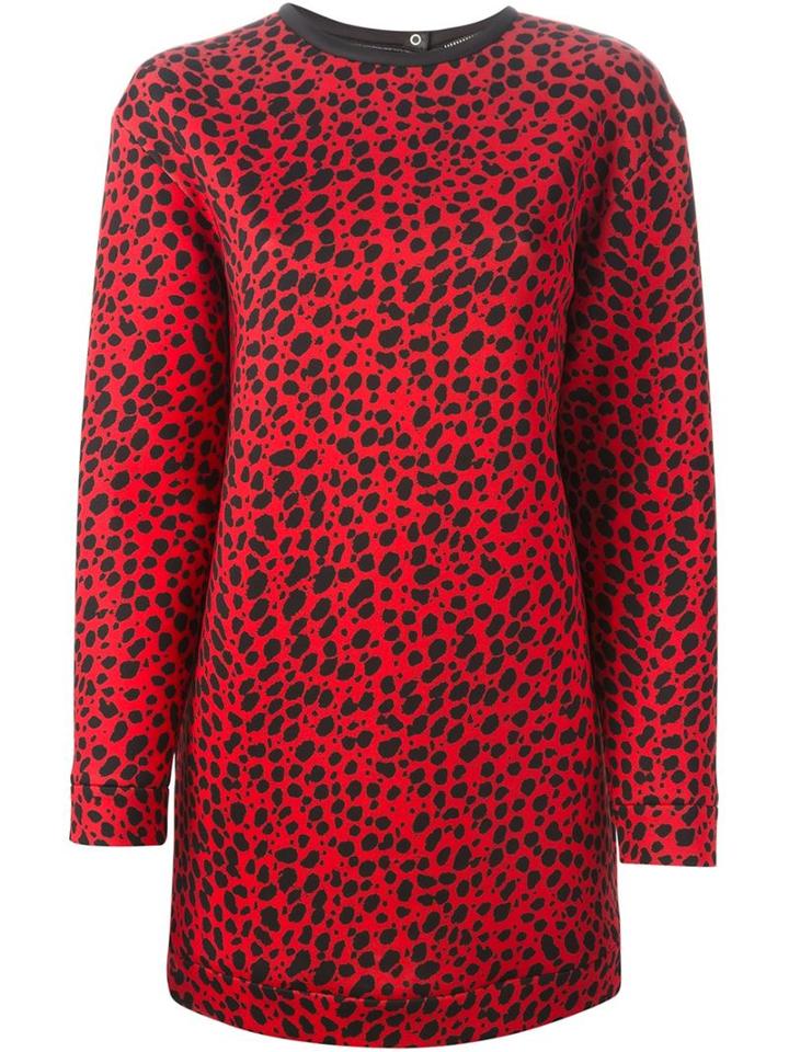 Fausto Puglisi Long Animal Print Sweatshirt