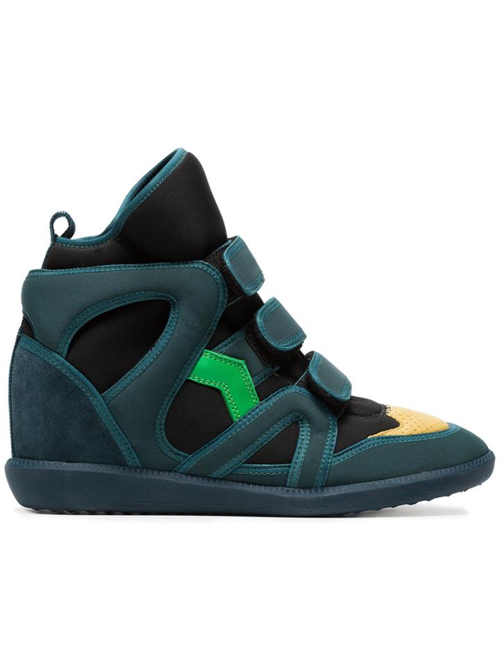 Isabel Marant Green Buckee Sneakers