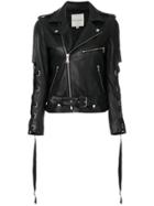Each X Other Lace-up Sleeve Biker Jacket - Black