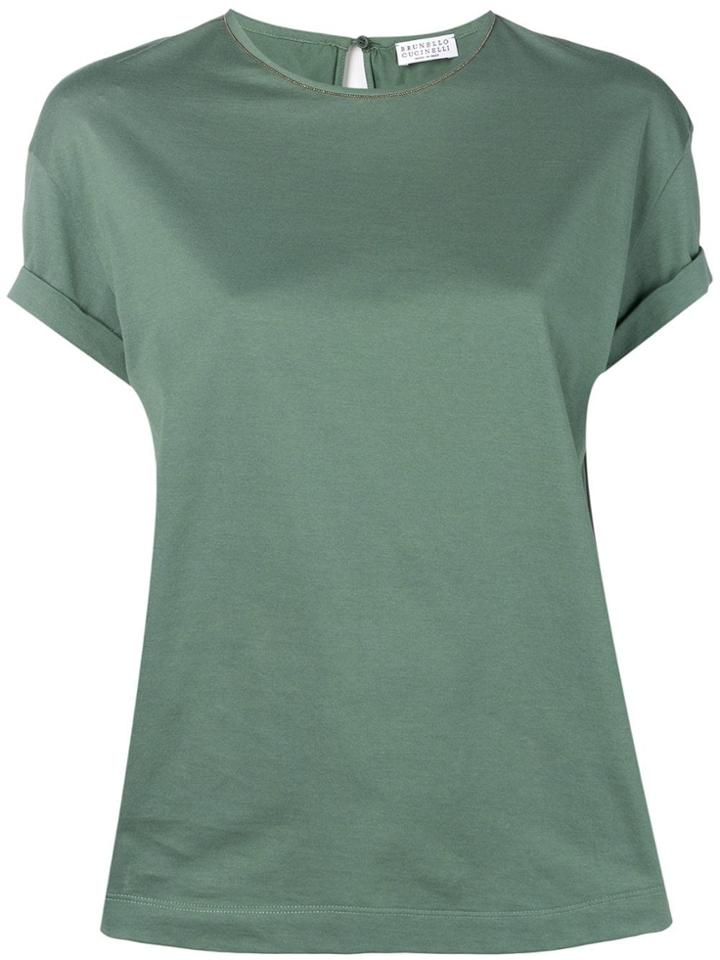 Brunello Cucinelli Short Sleeved Shirt - Green
