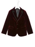 Dolce & Gabbana Kids Notched Lapel Blazer, Boy's, Size: 12 Yrs, Red