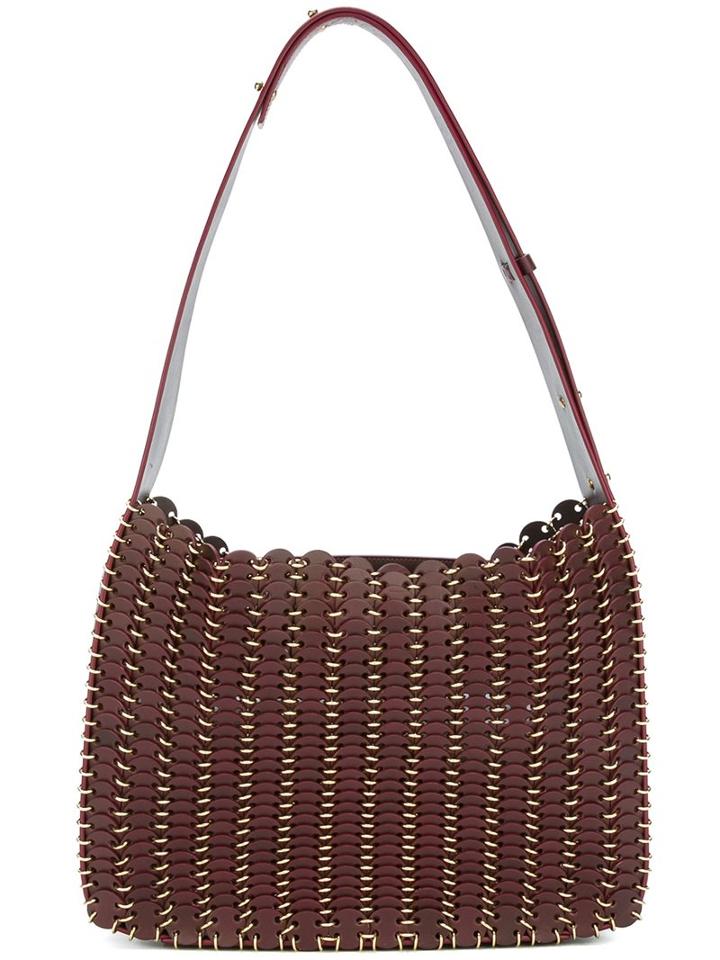Paco Rabanne Iconic Chain Shoulder Bag, Women's, Pink/purple