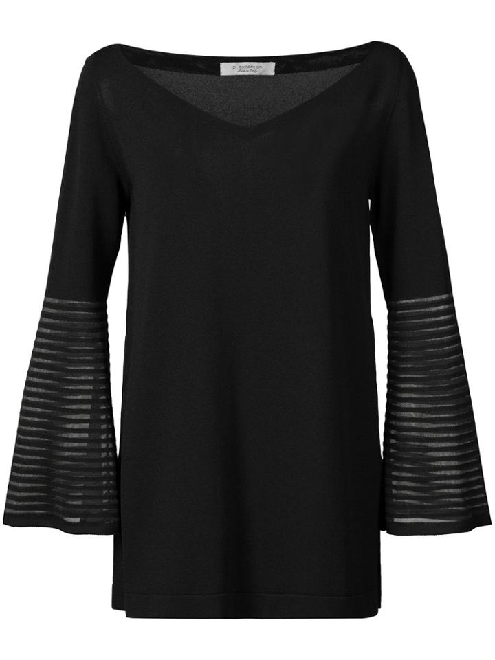 D.exterior Off-the-shoulder Jumper - Black
