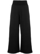 Opening Ceremony Cropped Wide Leg Trousers - Black