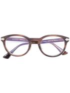 Gucci Eyewear - Line Detailing Glasses - Women - Acetate/titanium - 50, Brown, Acetate/titanium