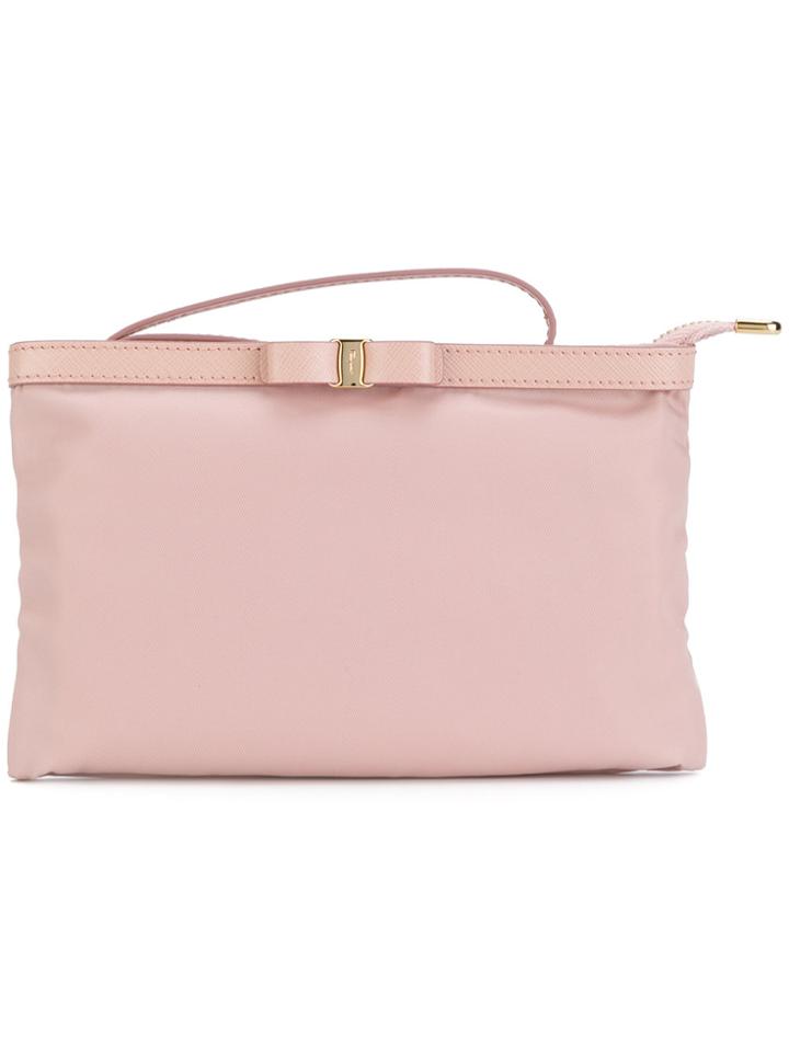 Salvatore Ferragamo Vara Bow Purse - Pink & Purple