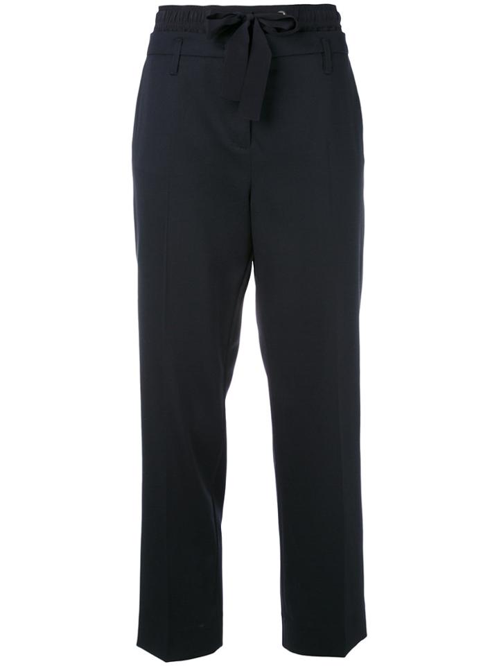 Dorothee Schumacher Drawstring Cropped Trousers - Blue