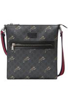 Gucci Gg Supreme Messenger With Tigers - Black
