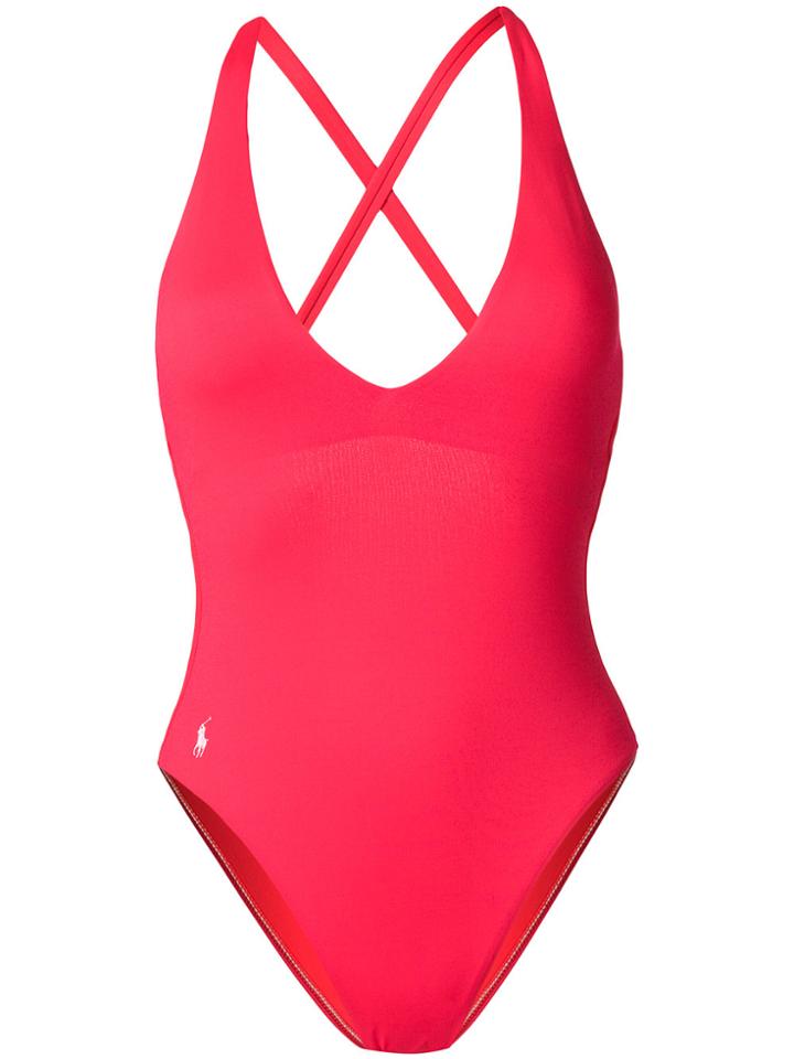 Polo Ralph Lauren Pony Logo One-piece - Pink & Purple