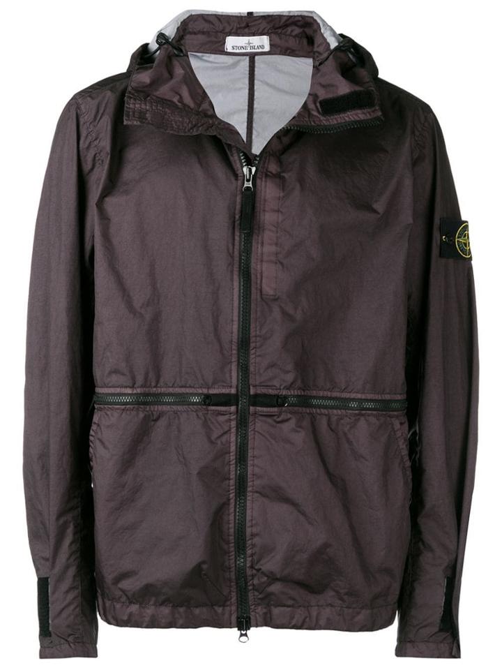 Stone Island Zip Front Jacket - Black