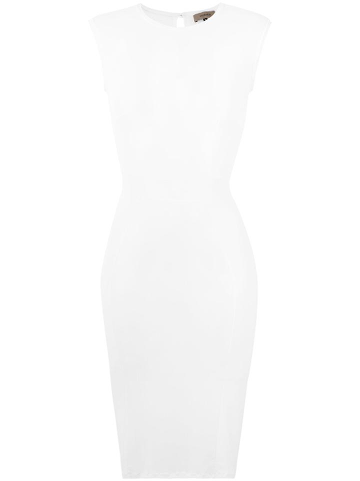 Murmur Sheer Shade Dress - White