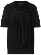 Marni Draped Neck Tie T-shirt - Black