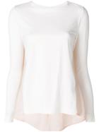 Semicouture Contrast Back Knitted Top - White