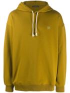 Acne Studios Face Motif Patch Hoodie - Green