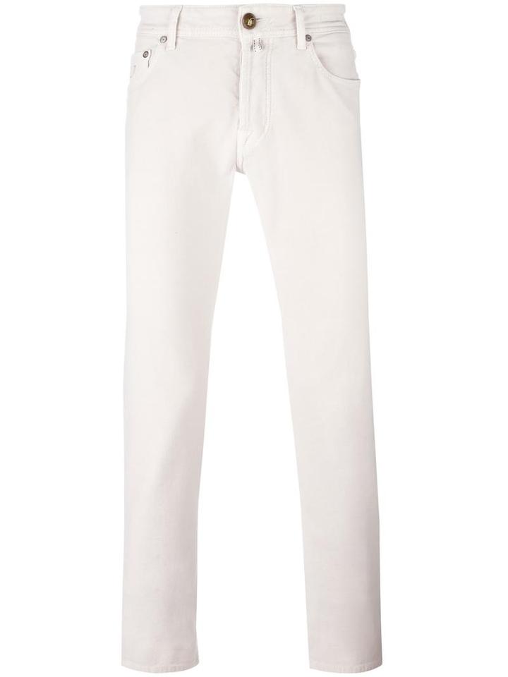 Jacob Cohen Skinny Trousers, Men's, Size: 35, Nude/neutrals, Cotton/spandex/elastane