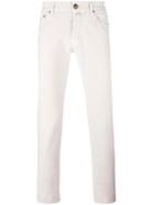 Jacob Cohen Skinny Trousers, Men's, Size: 35, Nude/neutrals, Cotton/spandex/elastane