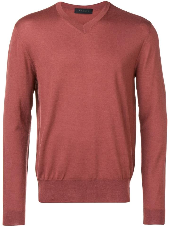 Falke V-neck Lightweight Jumper - Pink
