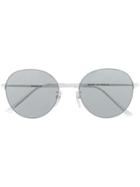 Balenciaga Eyewear Round Frame Sunglasses - White