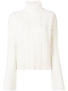 Theory Cashmere Roll Neck Jumper - Nude & Neutrals