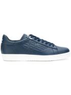 Ea7 Emporio Armani Embossed Logo Sneakers - Blue