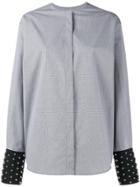 Jw Anderson Checked Cuff Detail Shirt - Black