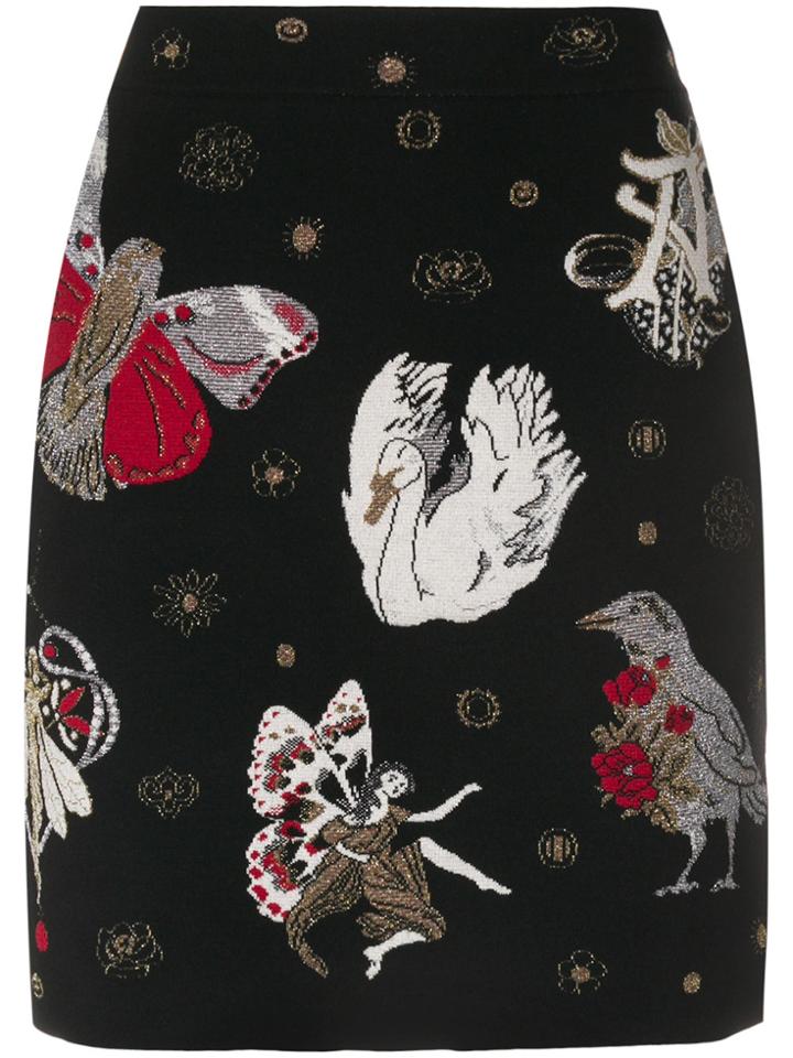 Alexander Mcqueen Gothic Fairytale Mini Skirt - Black