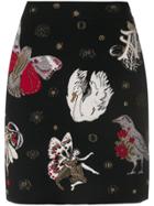 Alexander Mcqueen Gothic Fairytale Mini Skirt - Black