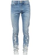 Fear Of God Paint Splash Skinny Jeans - Blue