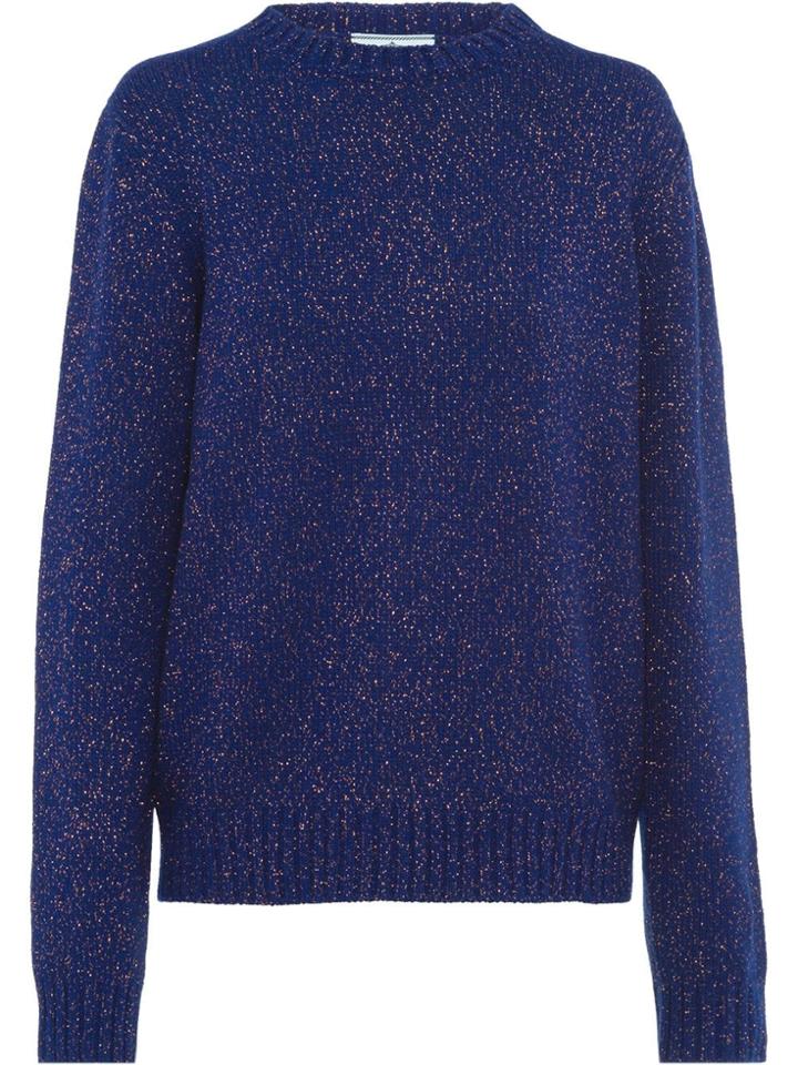 Prada Speckled Knit Jumper - Blue